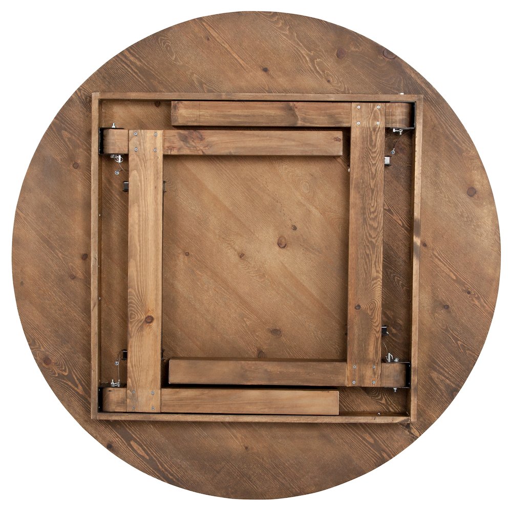 Round Dining Table | Farm Inspired, Rustic & Antique Pine Dining Room Table. Picture 4