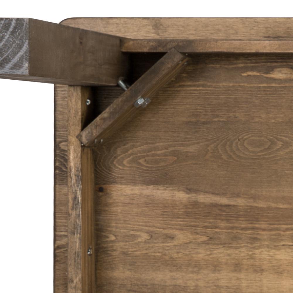 60" x 38" Rectangular Antique Rustic Solid Pine Farm Dining Table. Picture 7