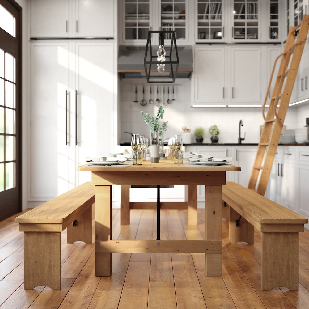 Farmhouse Dining Table. Picture 7
