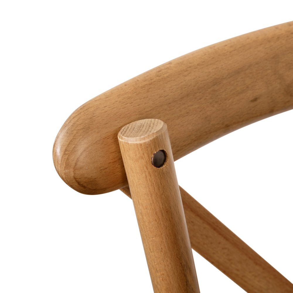Light Brown X-Back Chair. Picture 8