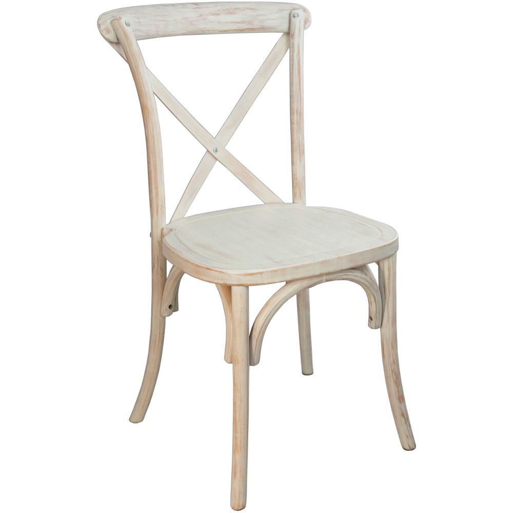 Lime Wash X-Back Chair. Picture 1