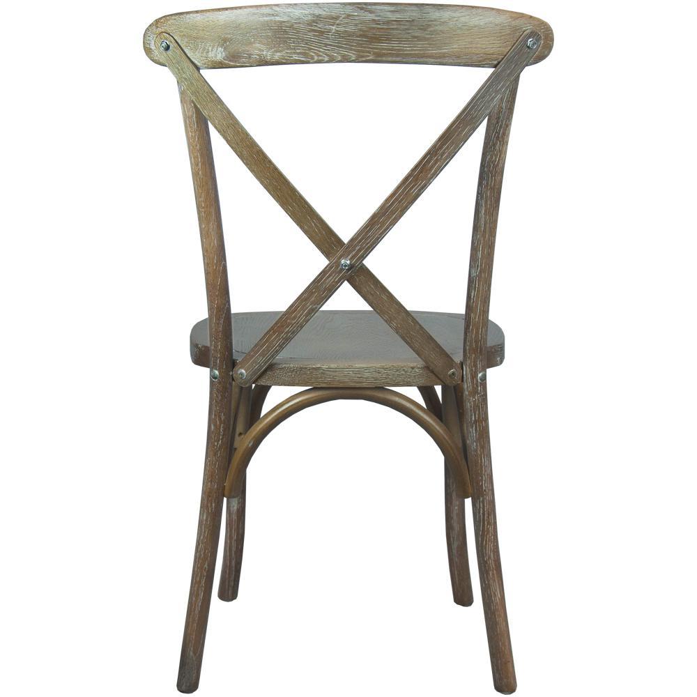 Medium With White Grain X-Back Chair. Picture 4