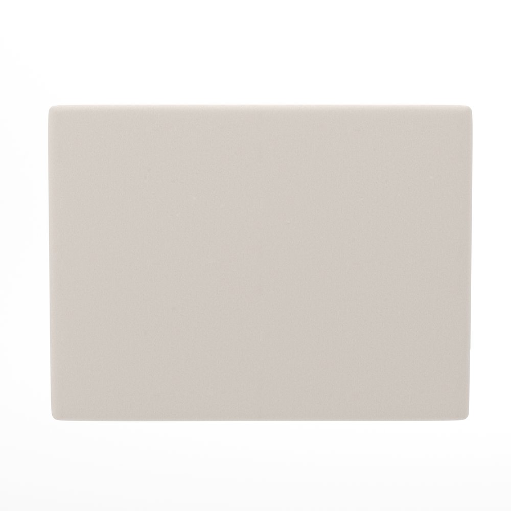 Upholstered Twin Headboard with Two Power Outlets, USB Port, Beige. Picture 10