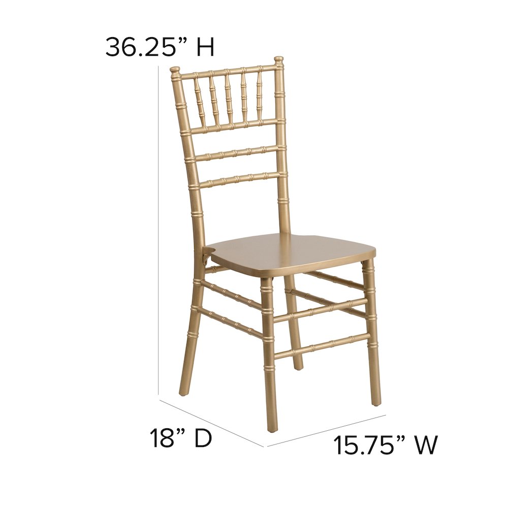 Gold Wood Chiavari Chair. Picture 6