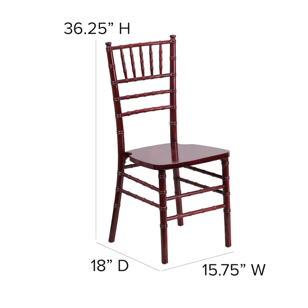 Mahogany Wood Chiavari Chair. Picture 5