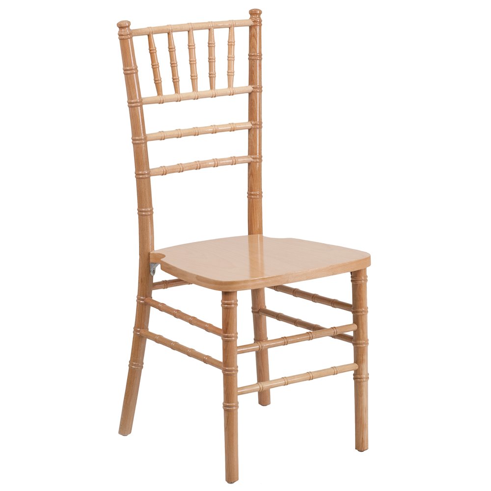Natural Wood Chiavari Chair. Picture 1