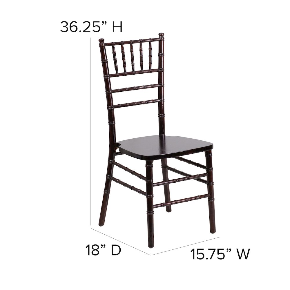 Walnut Wood Chiavari Chair. Picture 5