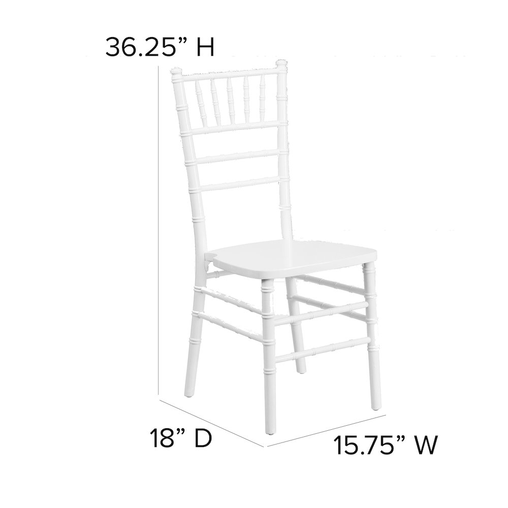 White Wood Chiavari Chair. Picture 6