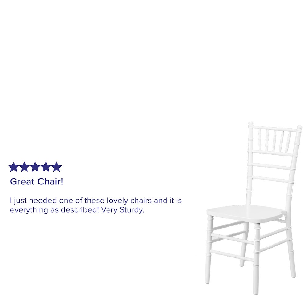 White Wood Chiavari Chair. Picture 13