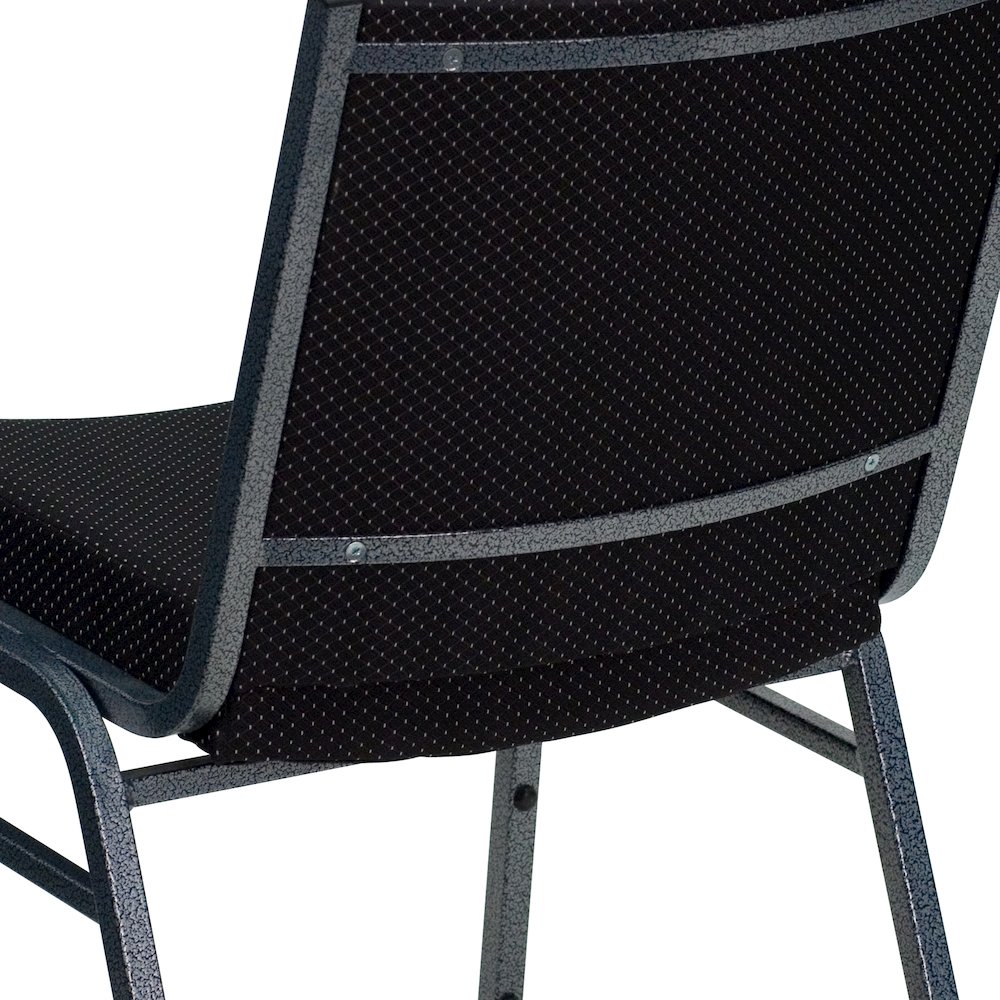 Heavy Duty Black Dot Fabric Stack Chair. Picture 10