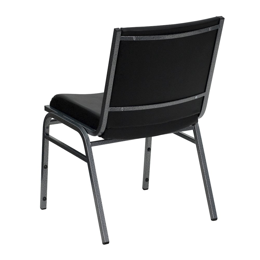 Heavy Duty Black Vinyl Stack Chair. Picture 6
