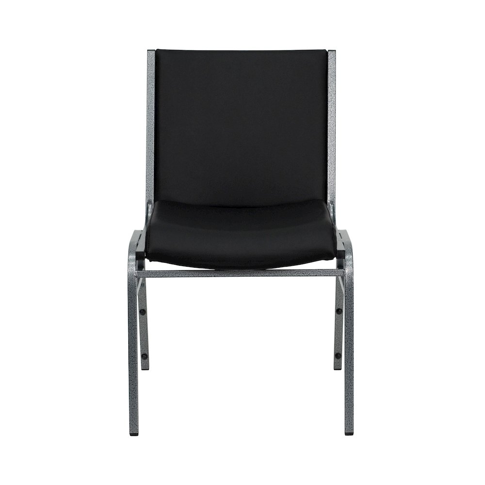 Heavy Duty Black Vinyl Stack Chair. Picture 9