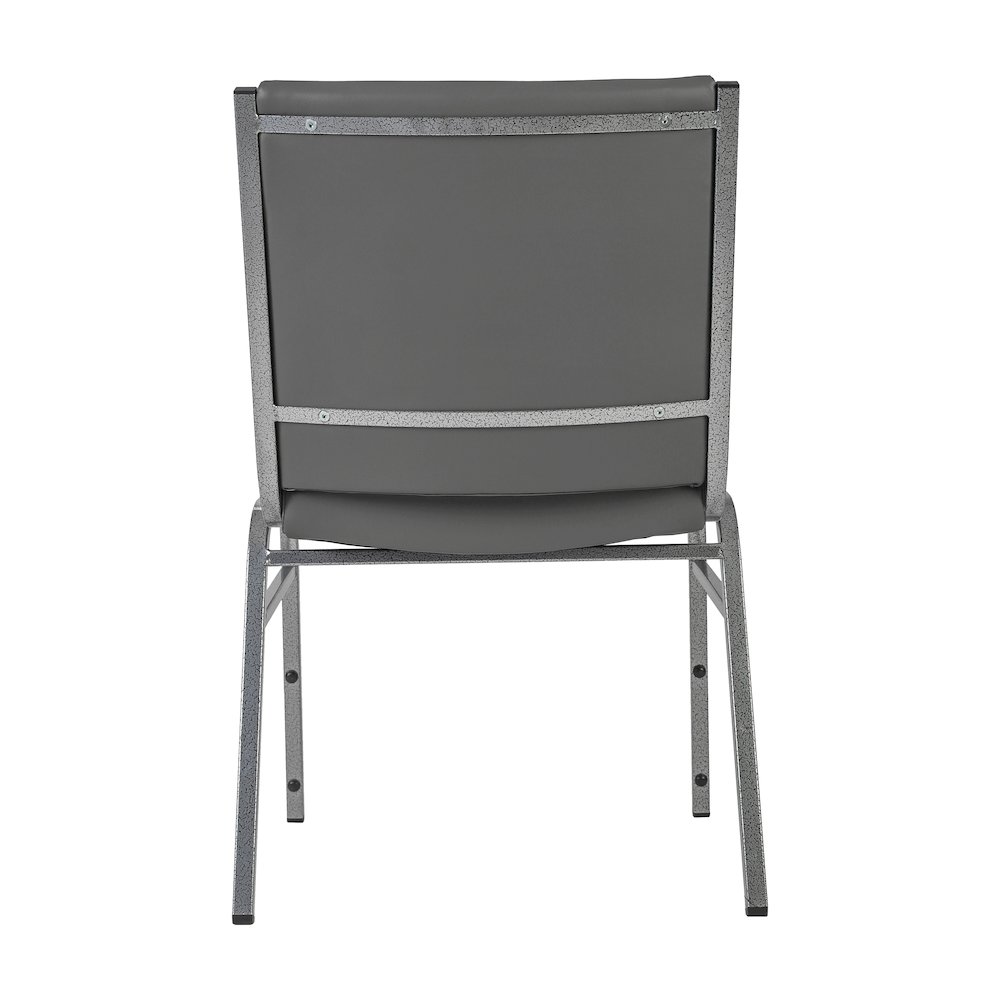 HERCULES Heavy Duty Gray Vinyl Stack Chair. Picture 6