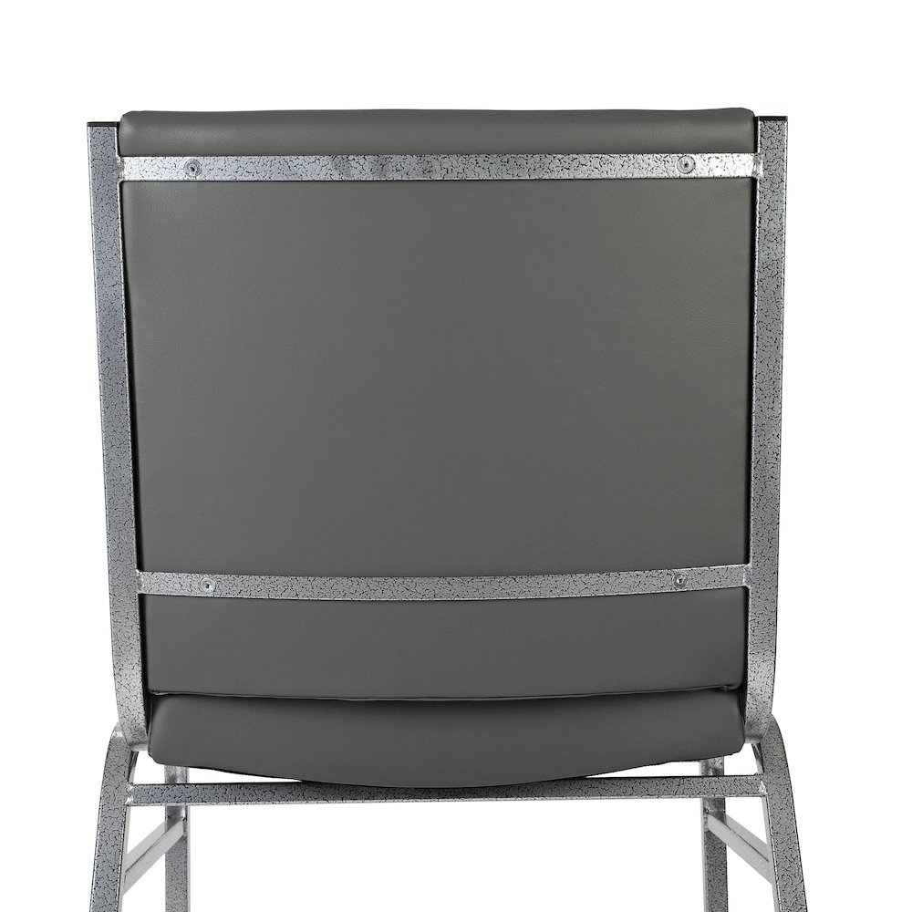 HERCULES Heavy Duty Gray Vinyl Stack Chair. Picture 11