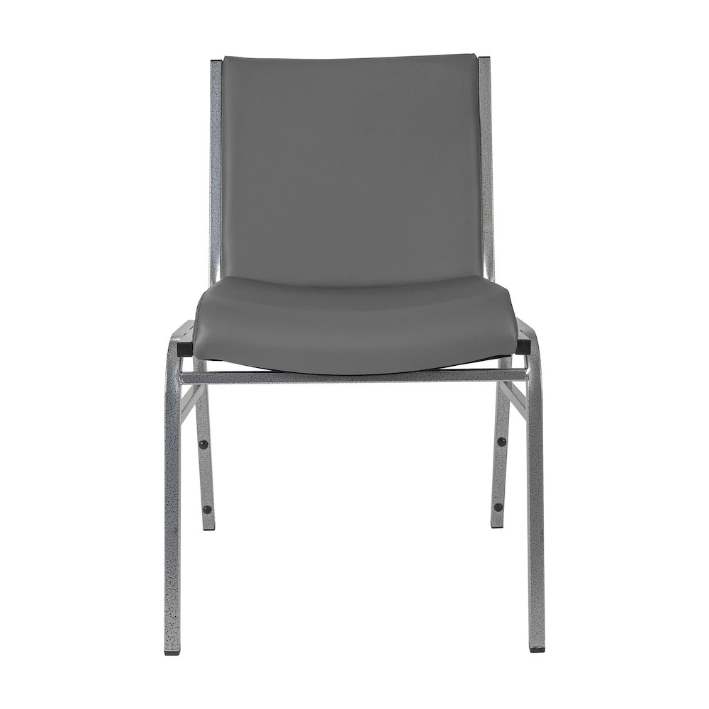 HERCULES Heavy Duty Gray Vinyl Stack Chair. Picture 9