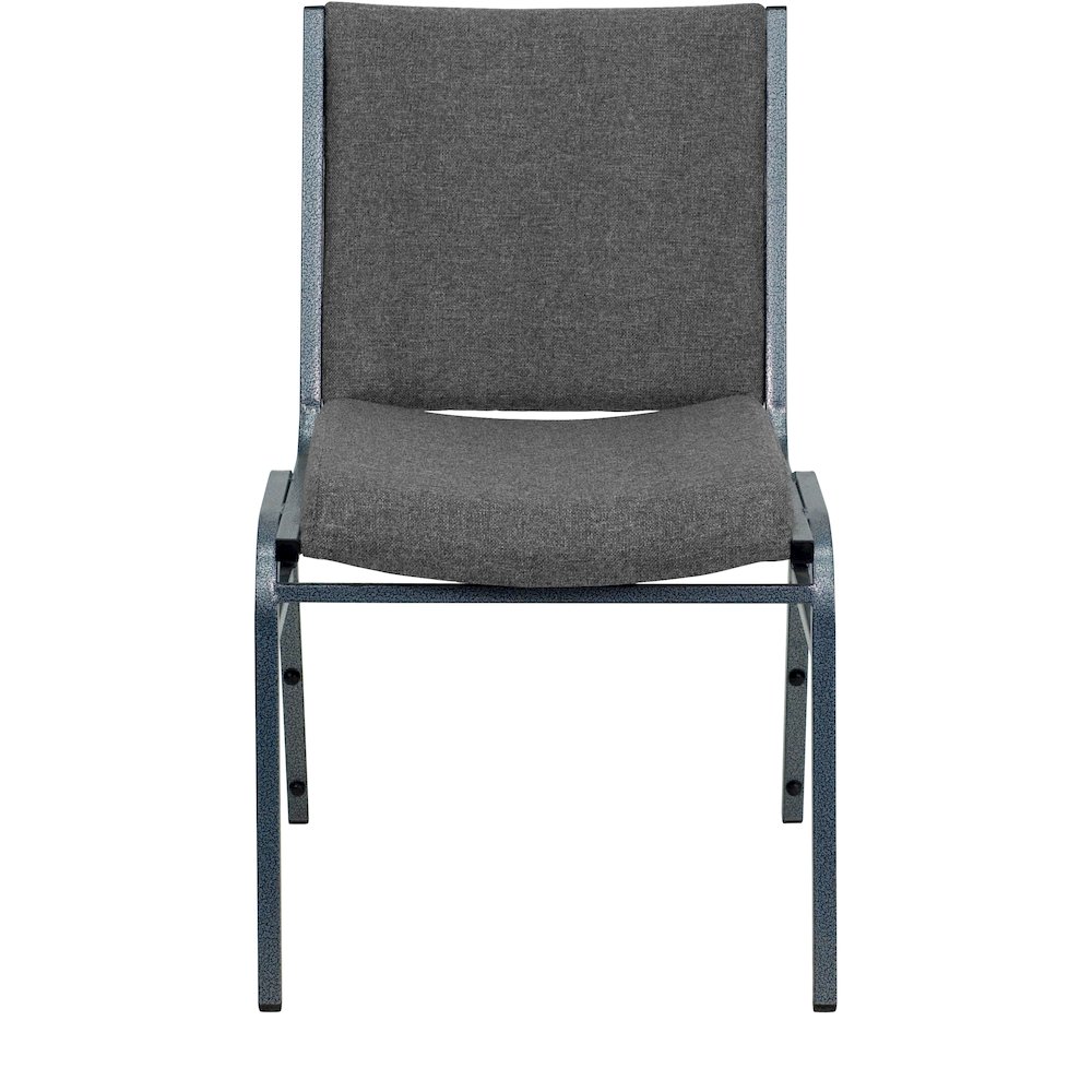 Heavy Duty Gray Fabric Stack Chair. Picture 9