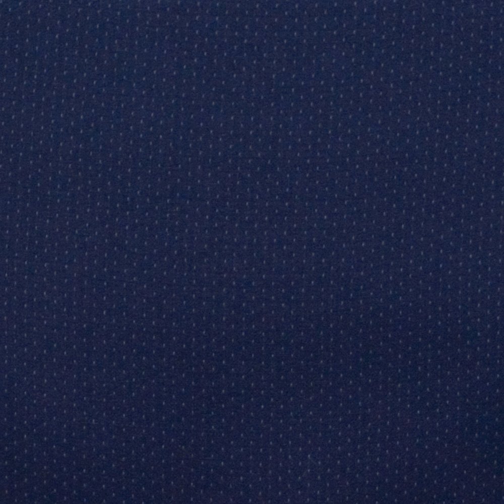 Heavy Duty Navy Blue Dot Fabric Stack Chair with Arms. Picture 6