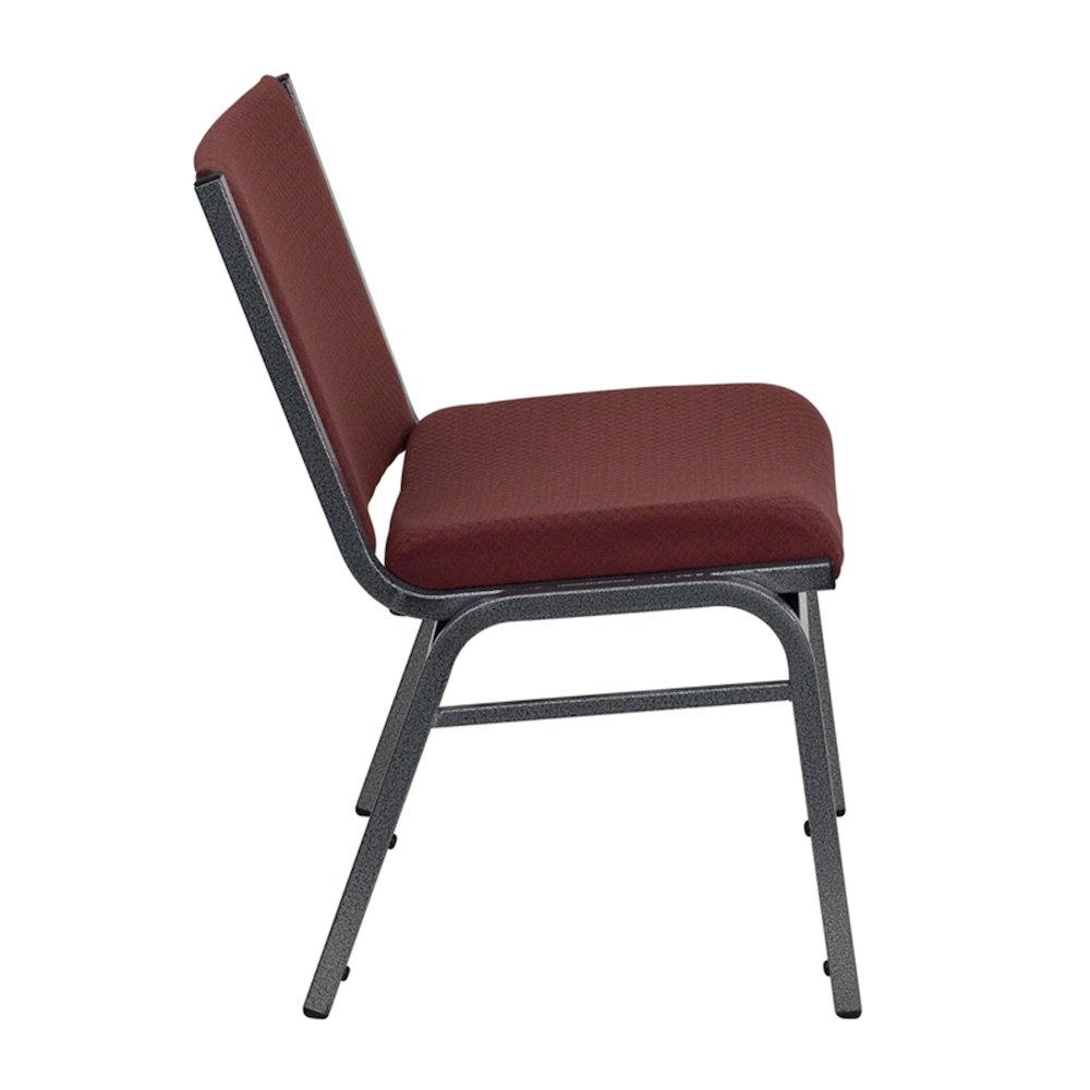 Big & Tall 1000 lb. Rated Burgundy Fabric Stack Chair. Picture 8