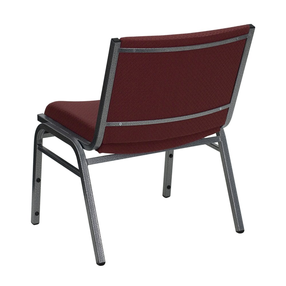 Big & Tall 1000 lb. Rated Burgundy Fabric Stack Chair. Picture 6