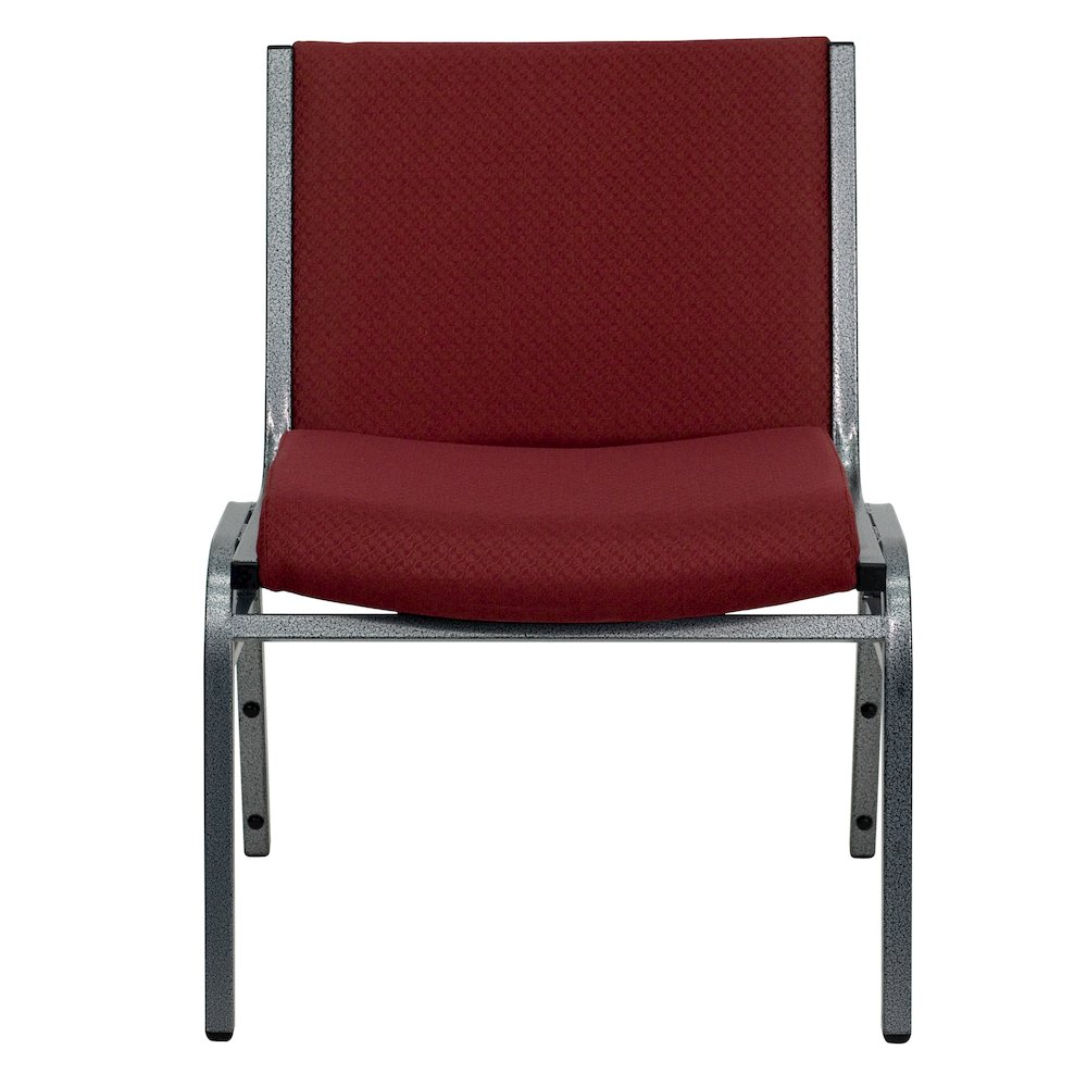 Big & Tall 1000 lb. Rated Burgundy Fabric Stack Chair. Picture 9