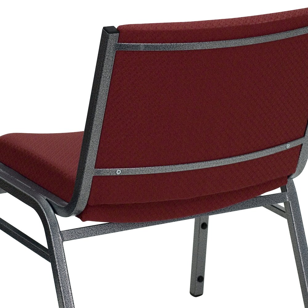 Big & Tall 1000 lb. Rated Burgundy Fabric Stack Chair. Picture 11