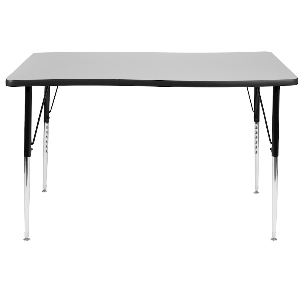 28"W x 47.5"L Grey Thermal Activity Table-Standard Height Adjust Legs. Picture 7