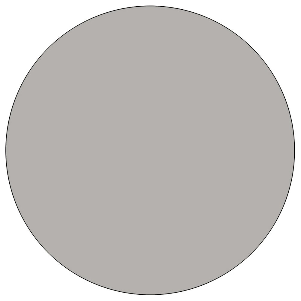 48'' Round Grey HP Laminate Activity Table - Height Adjustable Short Legs. Picture 3