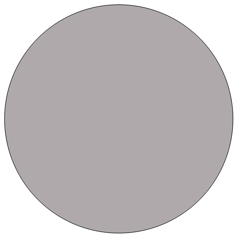 48'' Round Grey Thermal Activity Table - Standard Height Adjustable Legs. Picture 8