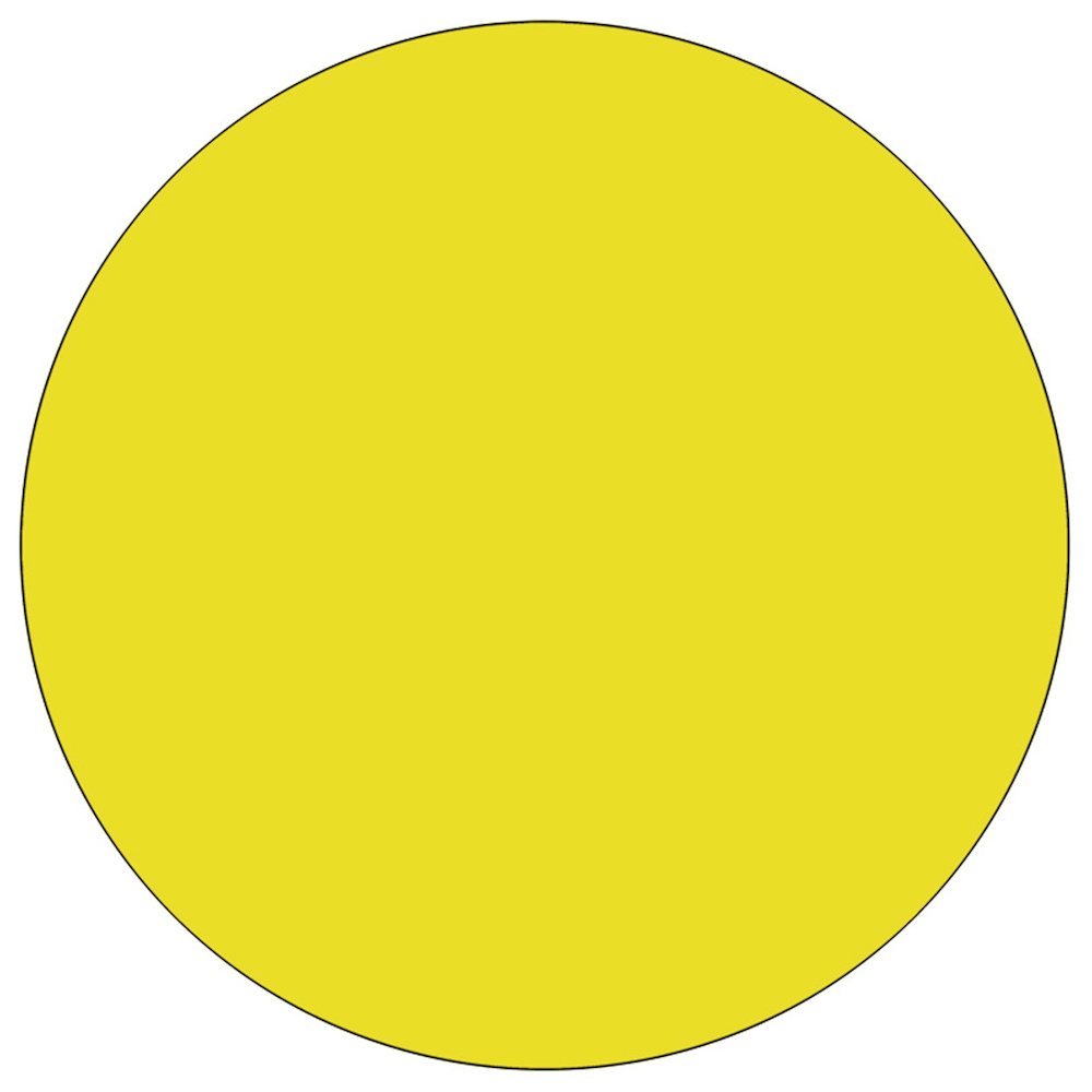 48'' Round Yellow HP Laminate Activity Table - Standard Height Adjustable Legs. Picture 2