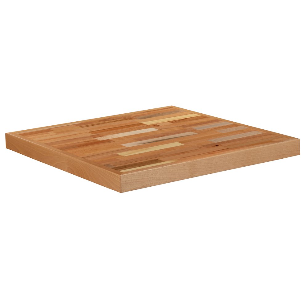 24" Square Butcher Block Style Table Top. Picture 1