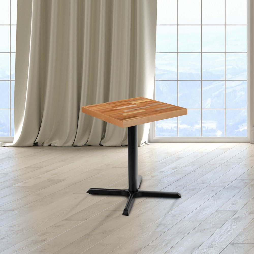 24" Square Butcher Block Style Table Top. Picture 2