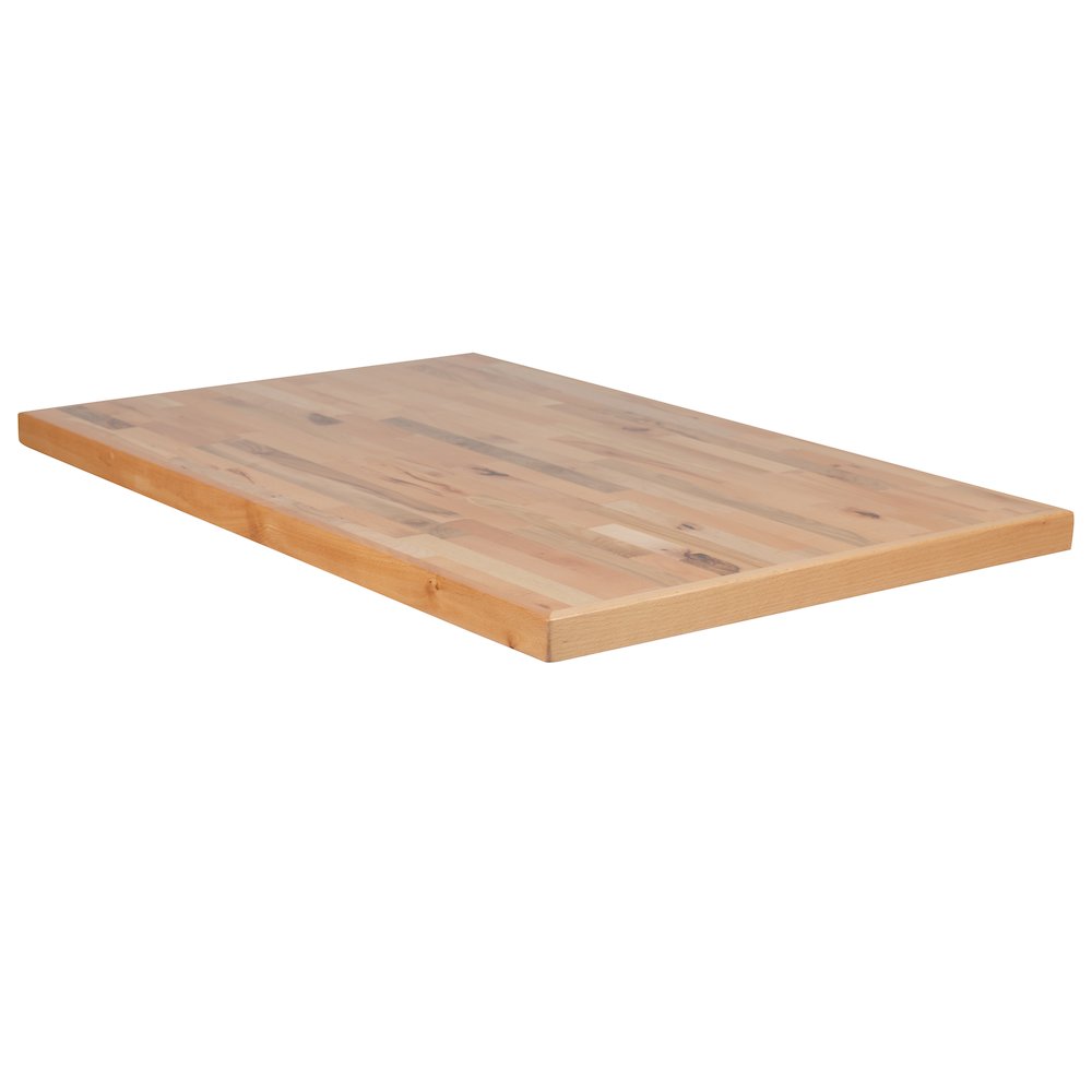 30" x 48" Rectangle Butcher Block Style Table Top. Picture 7