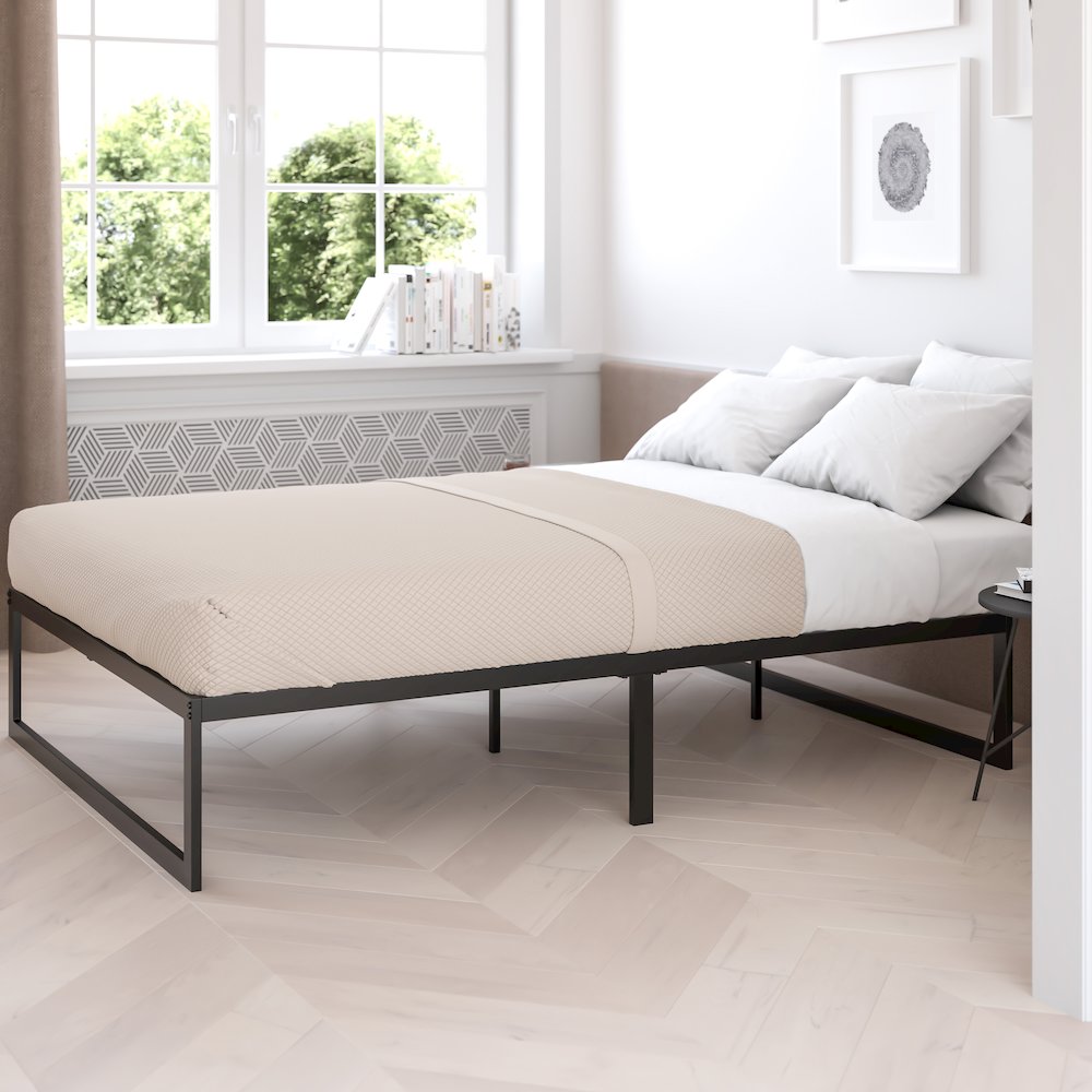 14 in Metal Platform Bed Frame - (Full). Picture 7