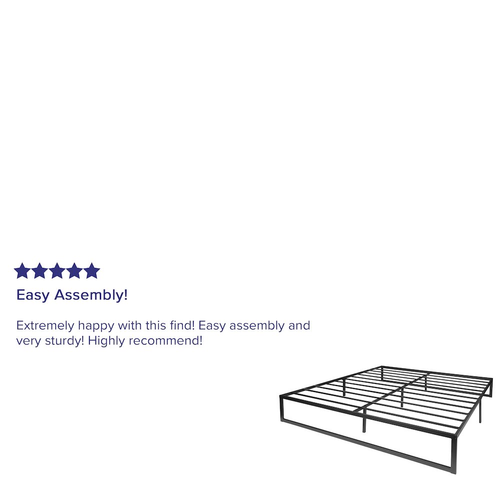 14 in Metal Platform Bed Frame - (King). Picture 4