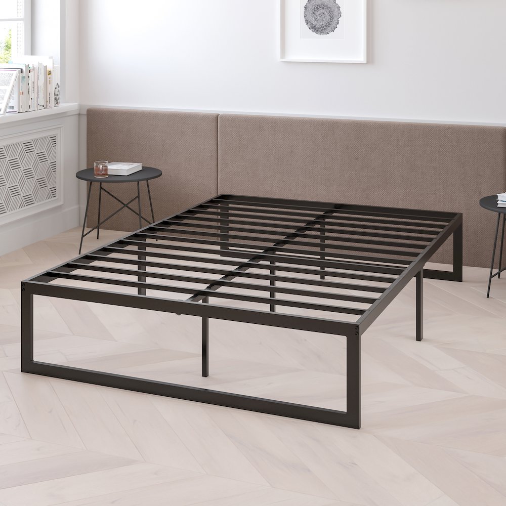14 in Metal Platform Bed Frame - (Queen). Picture 9