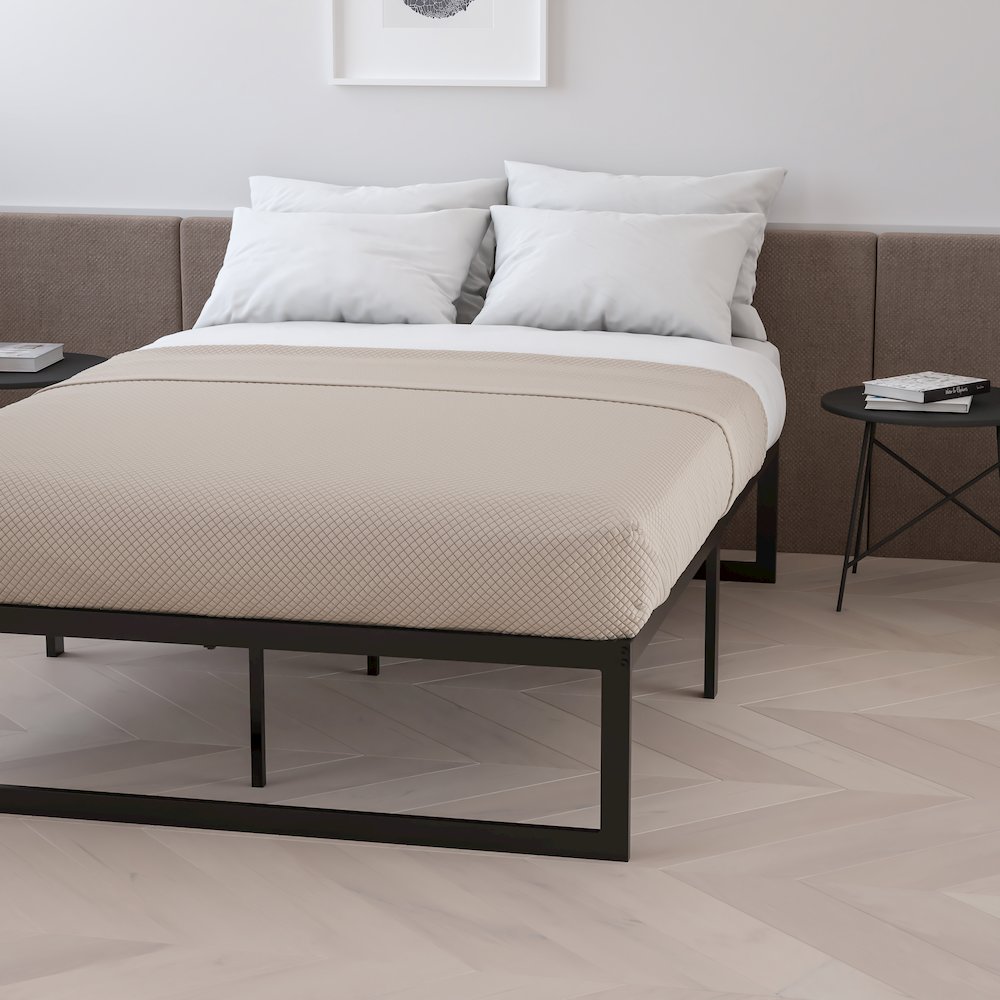 14 in Metal Platform Bed Frame - (Queen). Picture 12