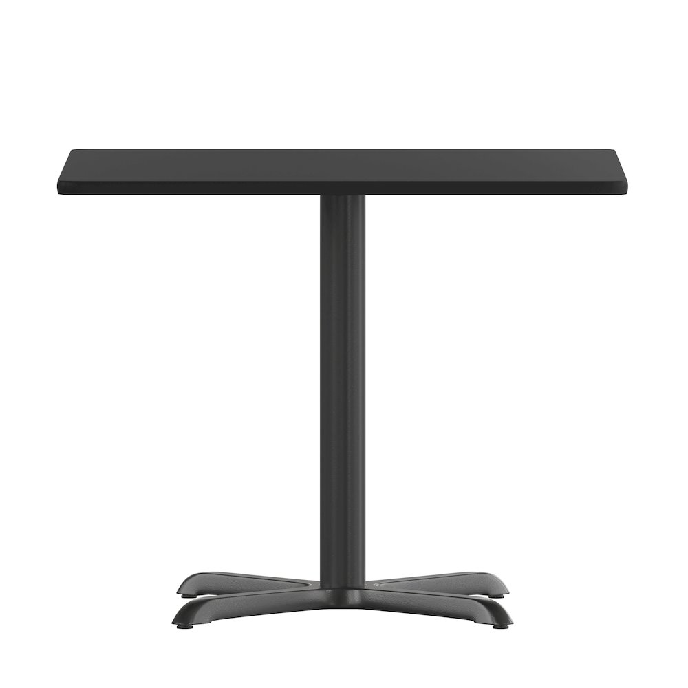 36'' Square Black Laminate Table Top with 30'' x 30'' Table Height Base. Picture 9