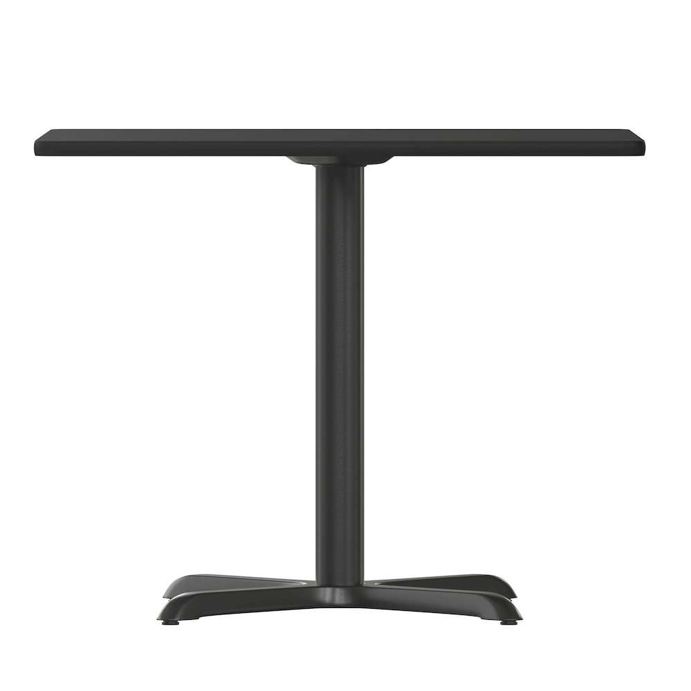 36'' Square Black Laminate Table Top with 30'' x 30'' Table Height Base. Picture 8
