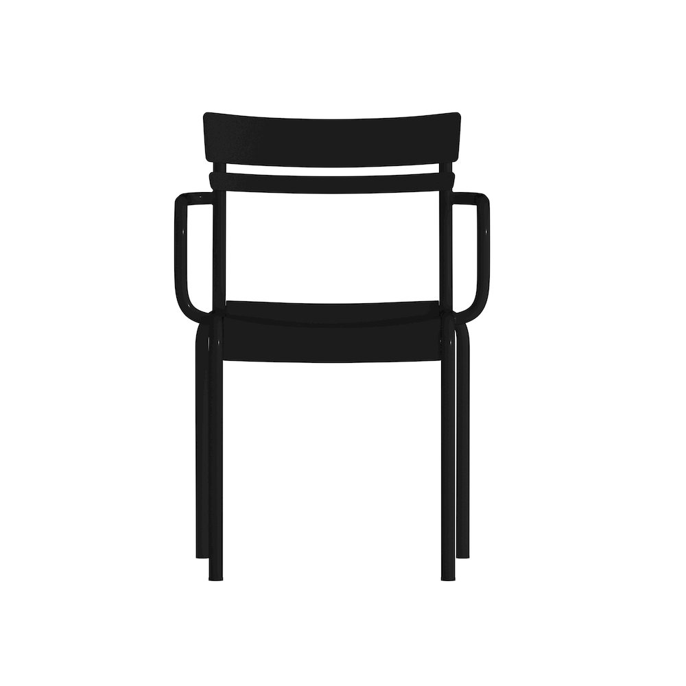 Modern Commercial Grade Indoor/Outdoor Steel Stack Chair. Picture 11