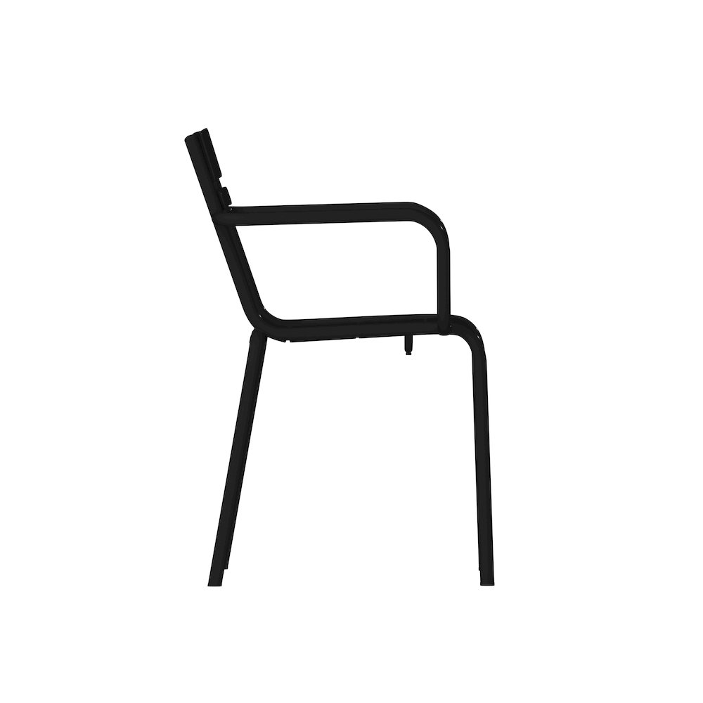 Modern Commercial Grade Indoor/Outdoor Steel Stack Chair. Picture 10