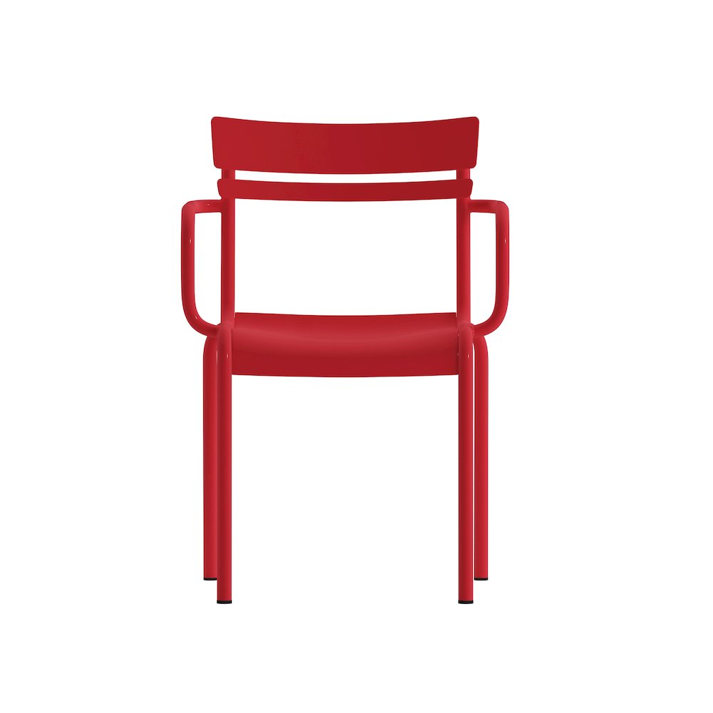 Modern Commercial Grade Indoor/Outdoor Steel Stack Chair. Picture 11