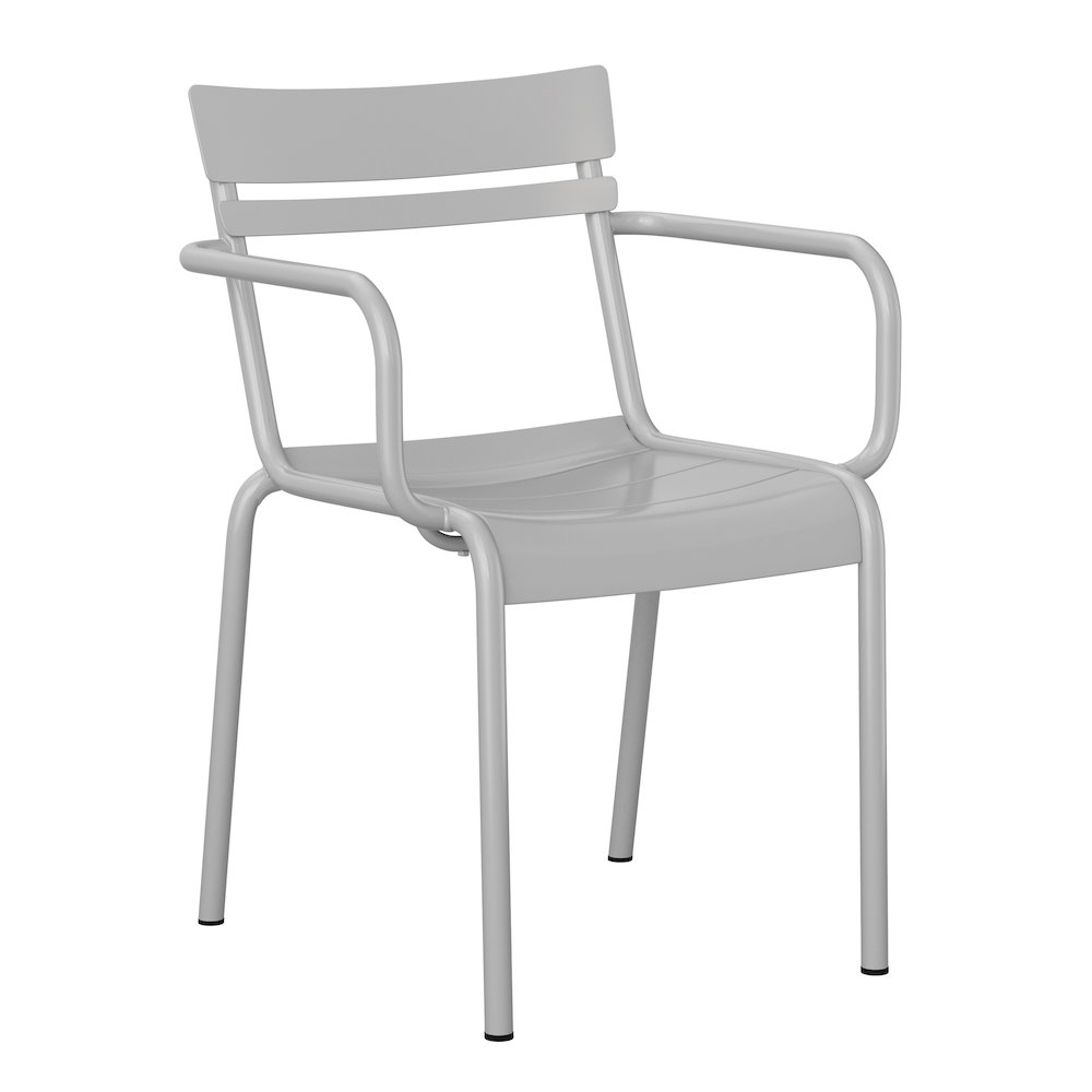 Modern Commercial Grade Indoor/Outdoor Steel Stack Chair. Picture 1