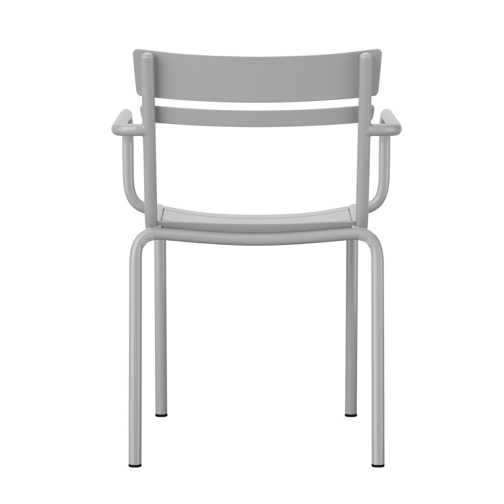 Modern Commercial Grade Indoor/Outdoor Steel Stack Chair. Picture 8