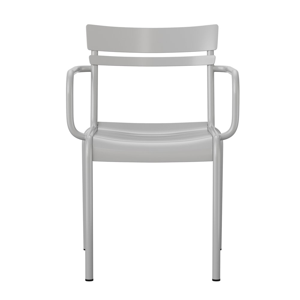 Modern Commercial Grade Indoor/Outdoor Steel Stack Chair. Picture 11