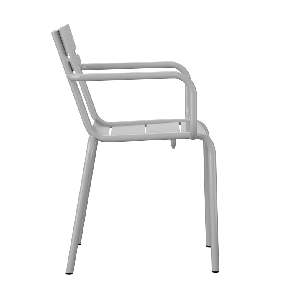 Modern Commercial Grade Indoor/Outdoor Steel Stack Chair. Picture 10