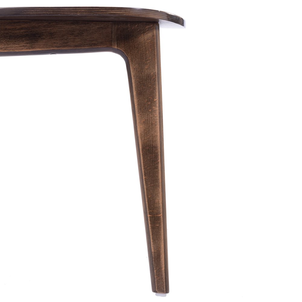 Verona Solid Wood Dining Chair with Curved Oval Backrest in Antique Copper. Picture 12