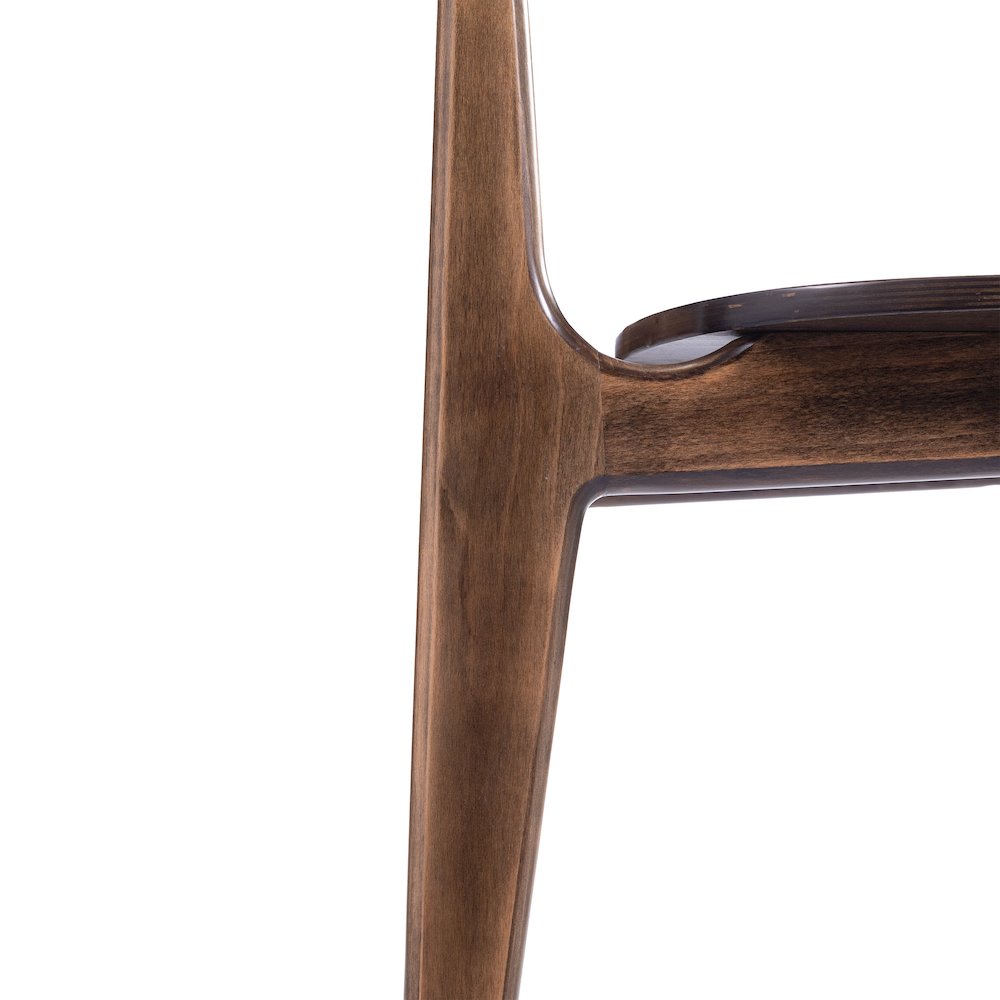 Verona Solid Wood Dining Chair with Curved Oval Backrest in Antique Copper. Picture 15