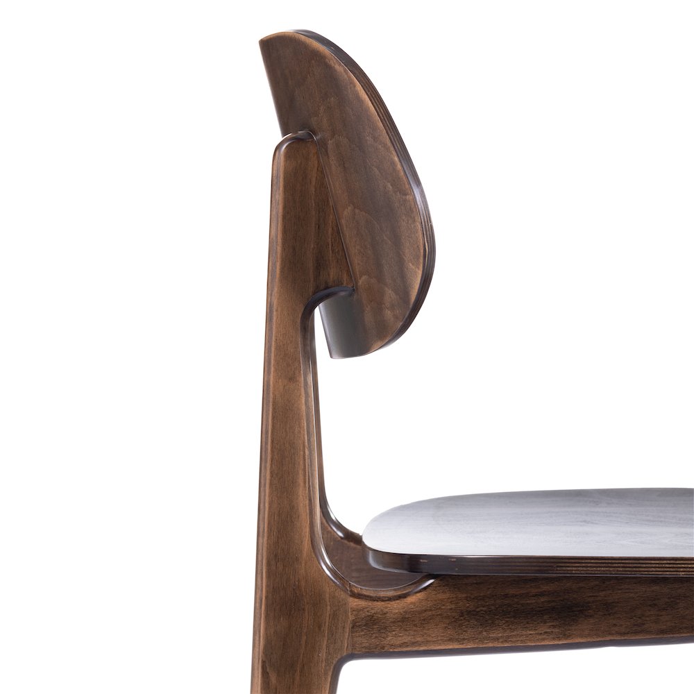 Verona Solid Wood Dining Chair with Curved Oval Backrest in Antique Copper. Picture 16