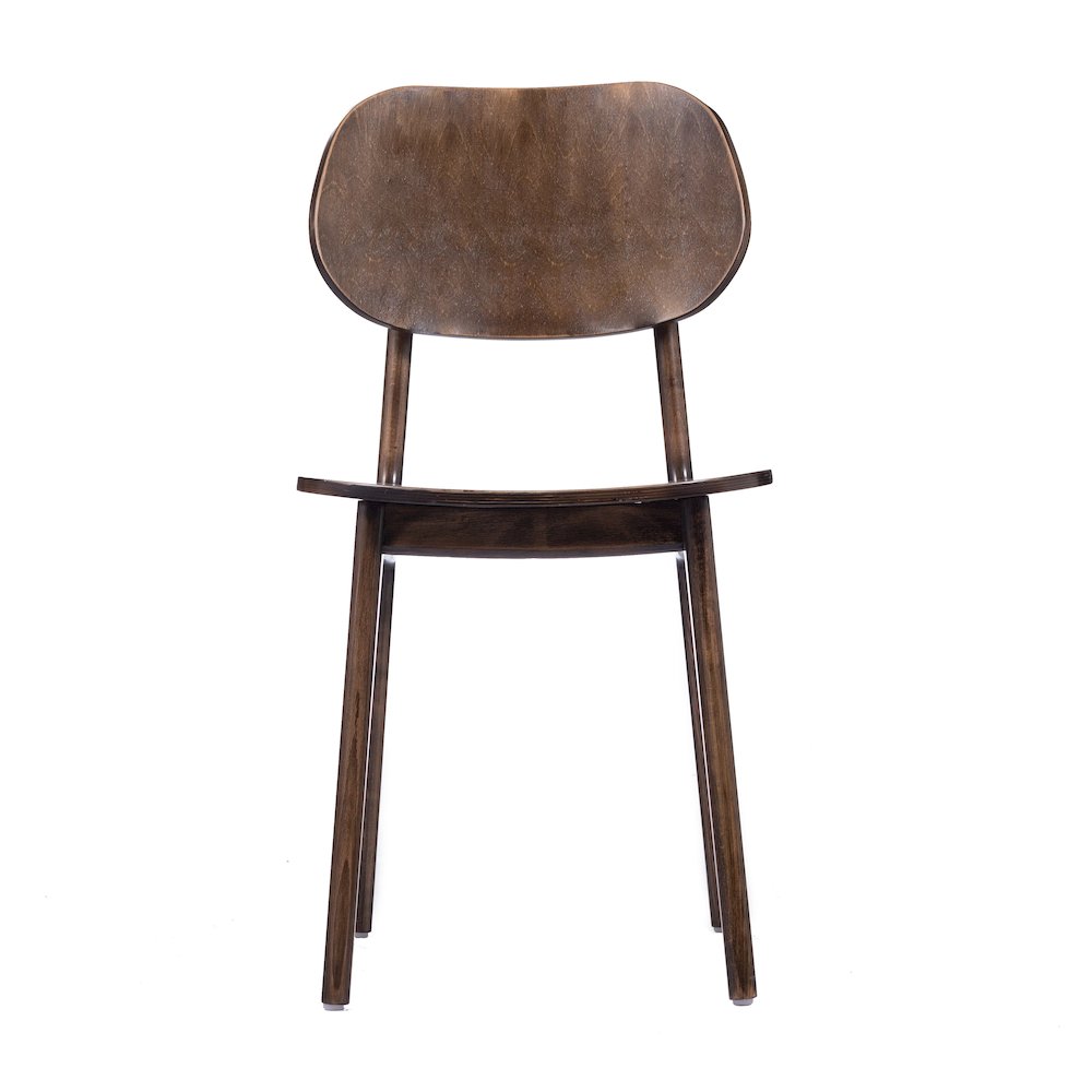 Verona Solid Wood Dining Chair with Curved Oval Backrest in Antique Copper. Picture 14