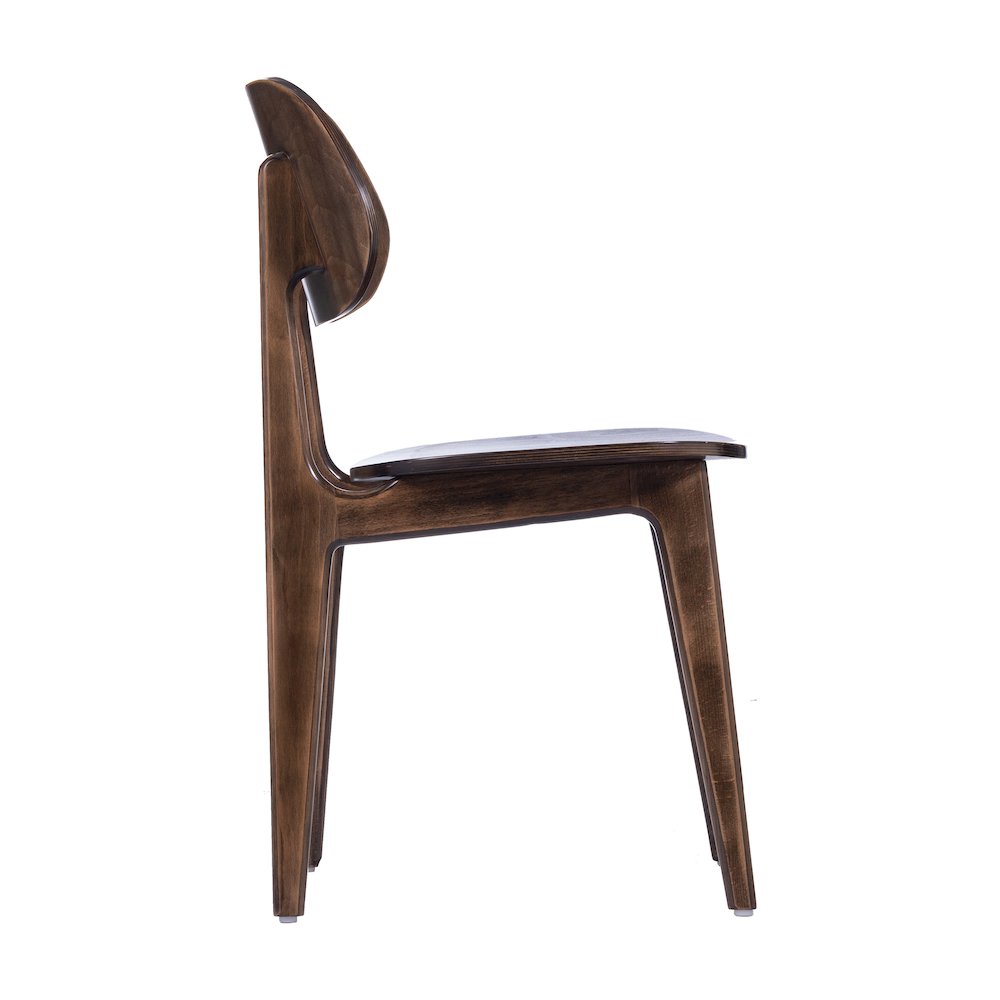 Verona Solid Wood Dining Chair with Curved Oval Backrest in Antique Copper. Picture 13